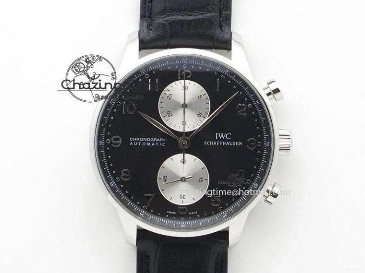 MIROTIME 0821 Portuguese Chrono RG IW371480 ZF 1:1 Best Edition White Dial On Brown Leather Strap A7750 V HighPerformance 7266